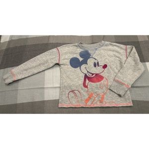 Gap Kids x Disney semi cropped long sleeve top girls sz S